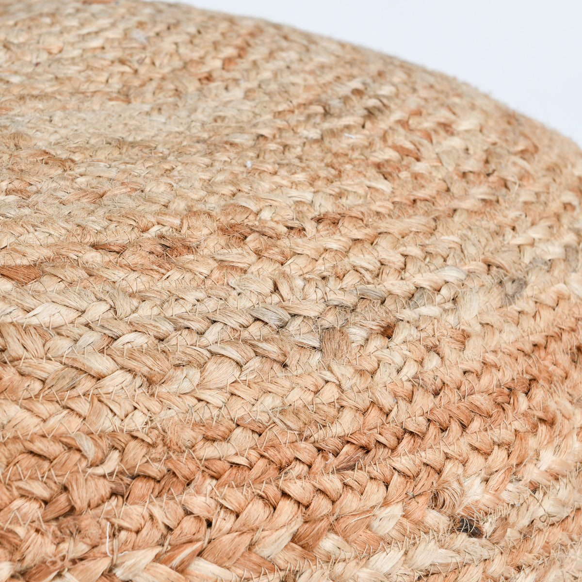 Madeira Jute Natural Pouf 18x18x18 — view 2