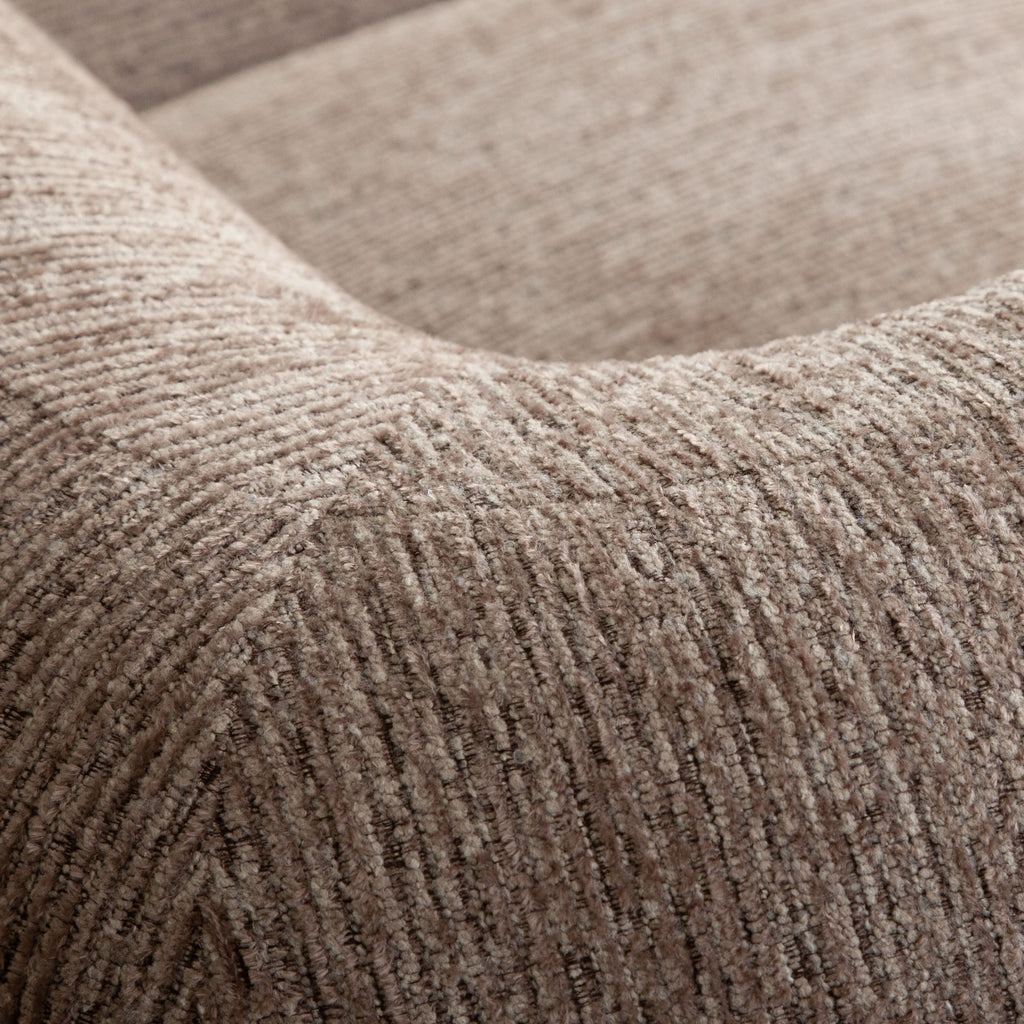 Wren 3PC Modular Sofa in Bark Polyester Fabric by Diamond Sofa - styled in a staged room by Center Stage Home Design