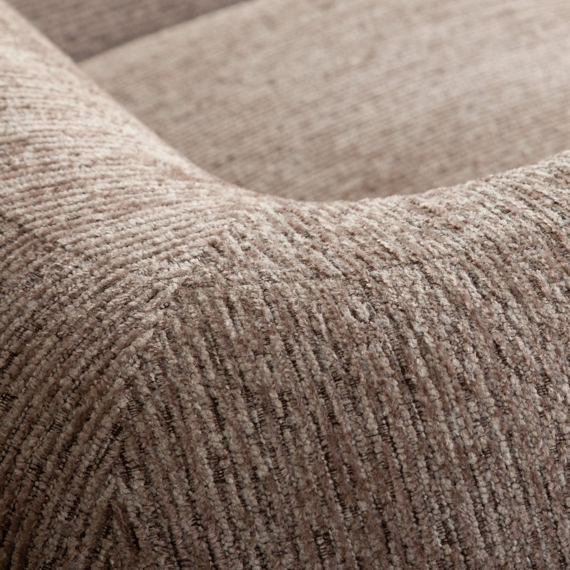 Wren 3PC Modular Sofa in Bark Polyester Fabric by Diamond Sofa - styled in a staged room by Center Stage Home Design