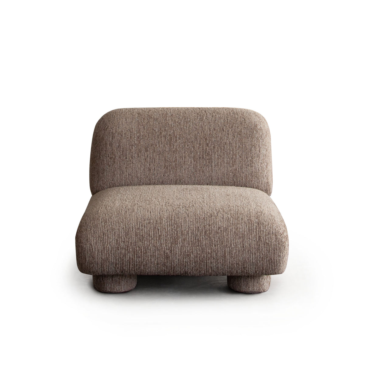 Wren Armless Chair in Bark Polyester Fabric by Diamond Sofa