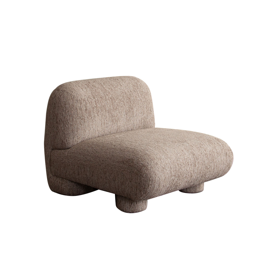 Wren Armless Chair in Bark Polyester Fabric by Diamond Sofa
