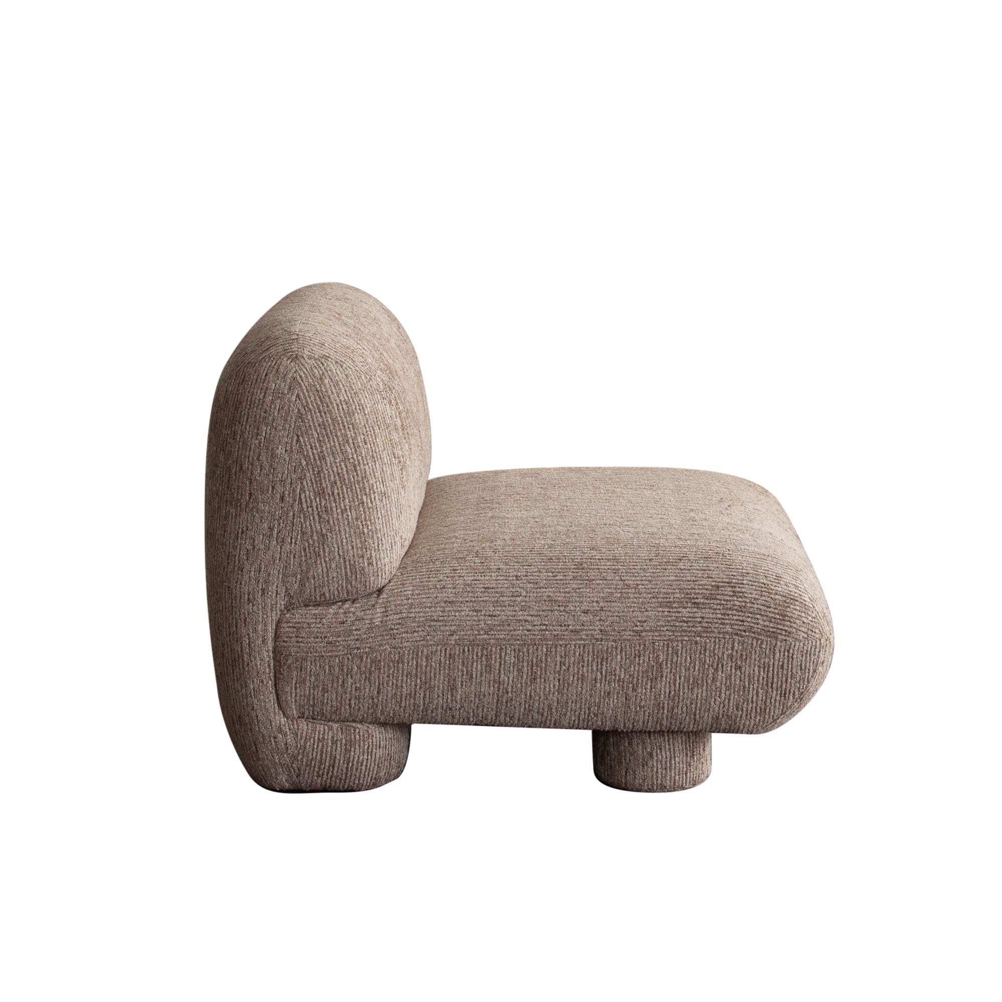 Wren Armless Chair in Bark Polyester Fabric by Diamond Sofa