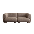 Wren 2PC Modular Sofa in Bark Polyester Fabric by Diamond Sofa