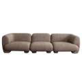 Wren 3PC Modular Sofa in Bark Polyester Fabric by Diamond Sofa