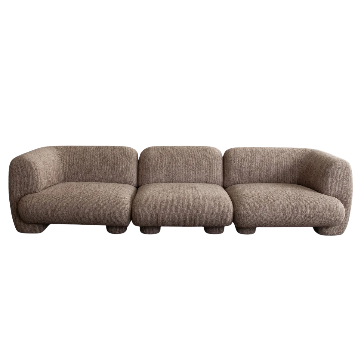 Wren 3PC Modular Sofa in Bark Polyester Fabric by Diamond Sofa