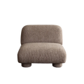 Wren Armless Chair in Bark Polyester Fabric by Diamond Sofa
