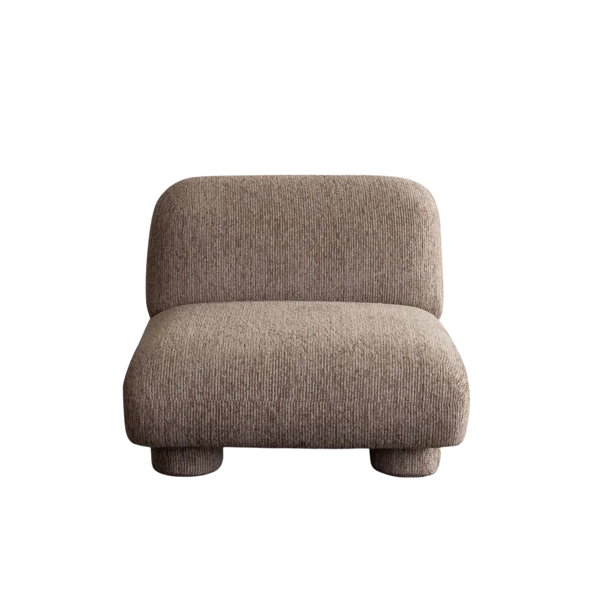 Wren Armless Chair in Bark Polyester Fabric by Diamond Sofa