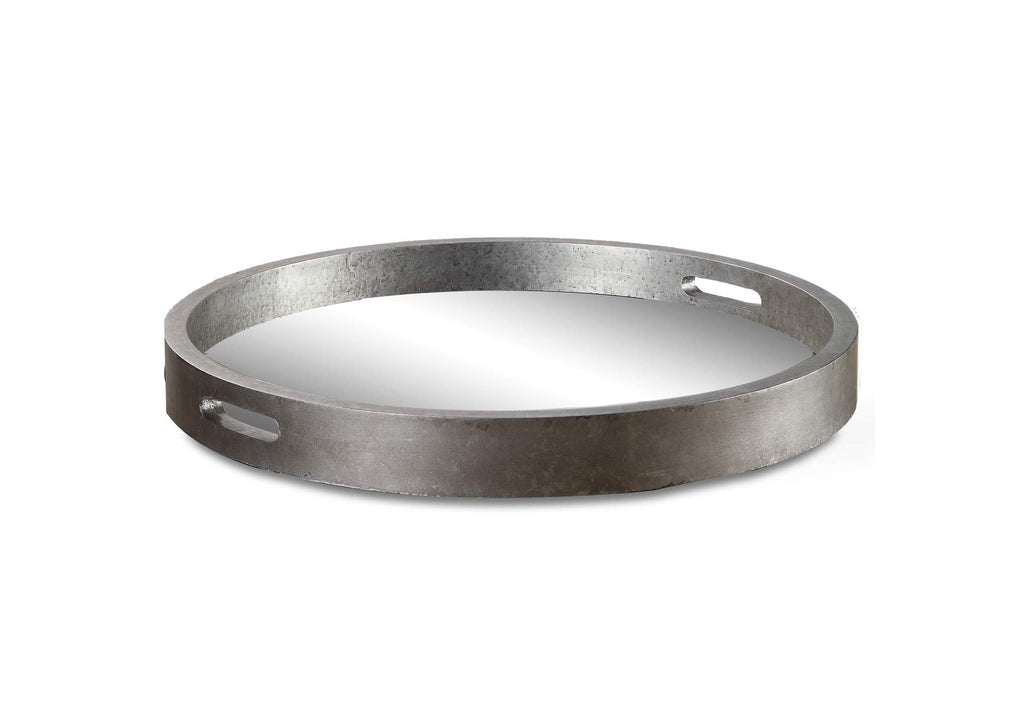 19997 Uttermost Bechet Round Silver Tray