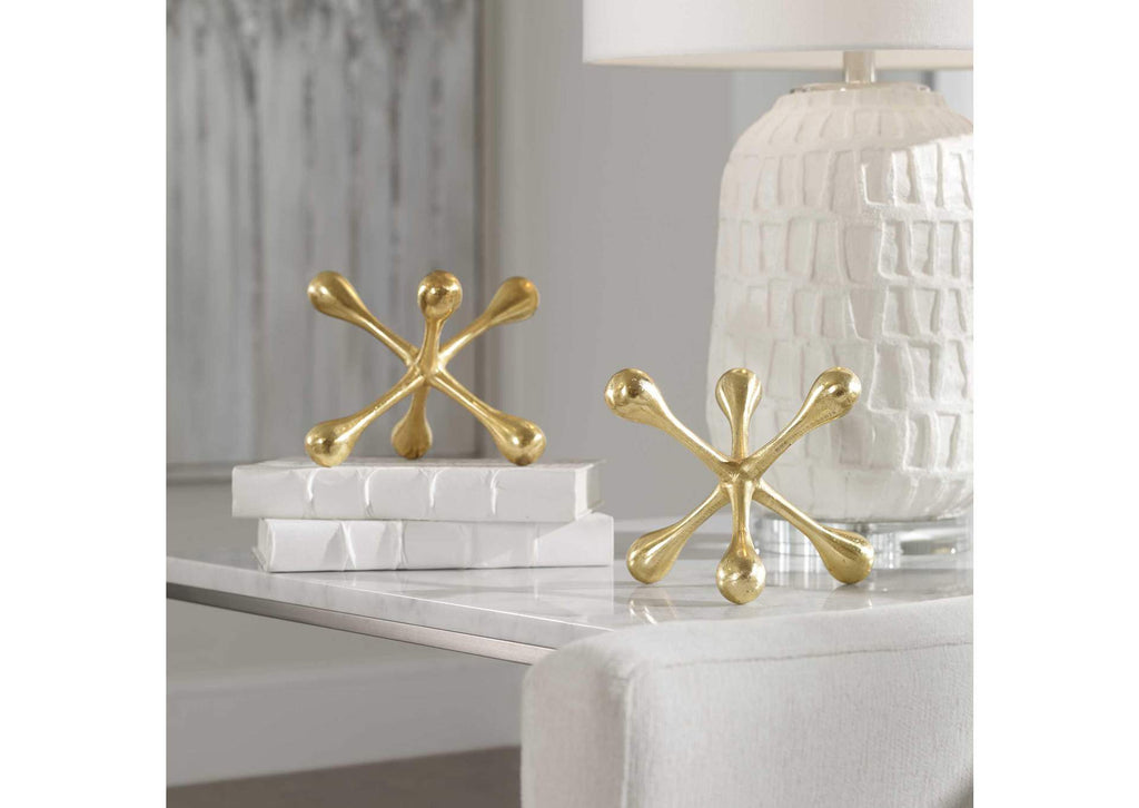 18964 Uttermost Harlan Brass Objects Set