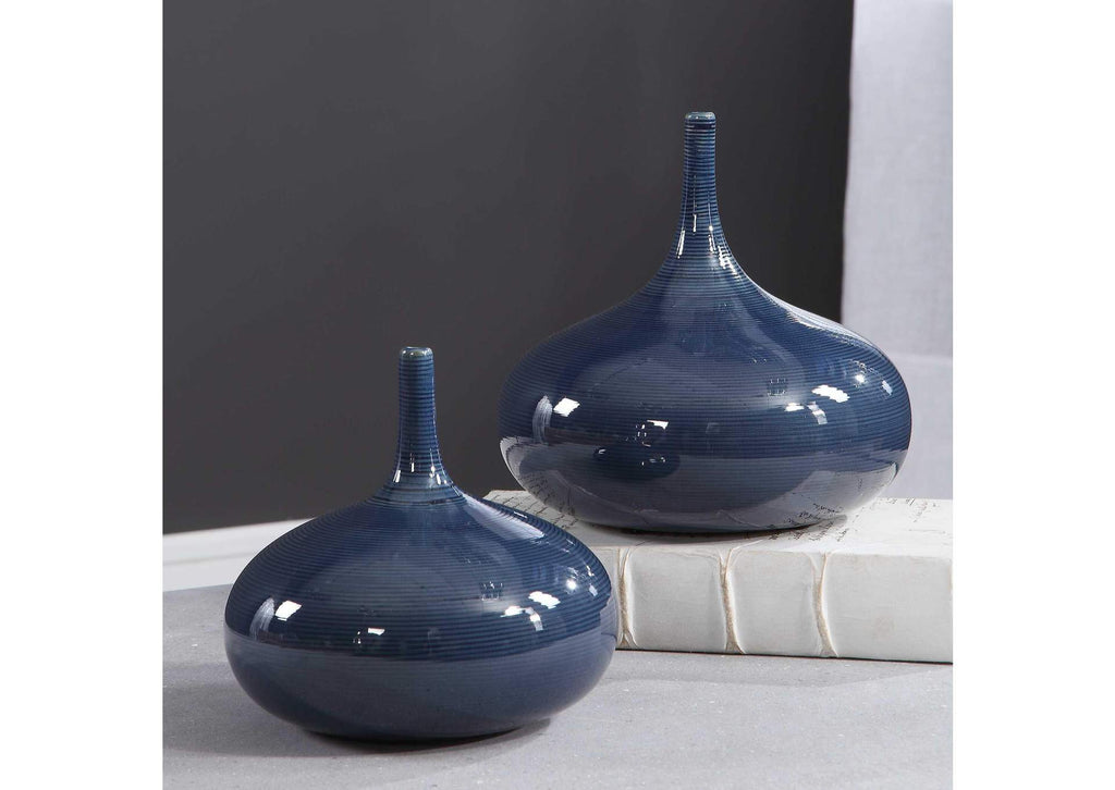 18988 Uttermost Zayan Blue Vases