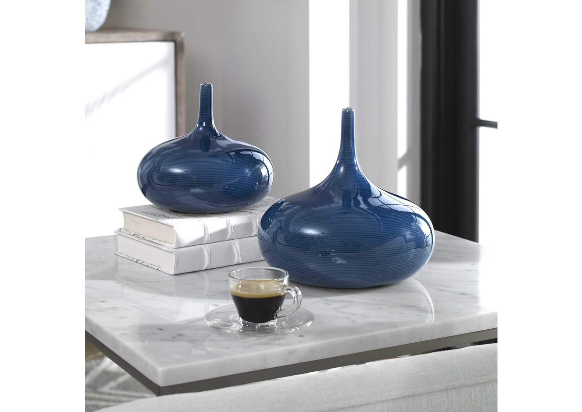 18988 Uttermost Zayan Blue Vases