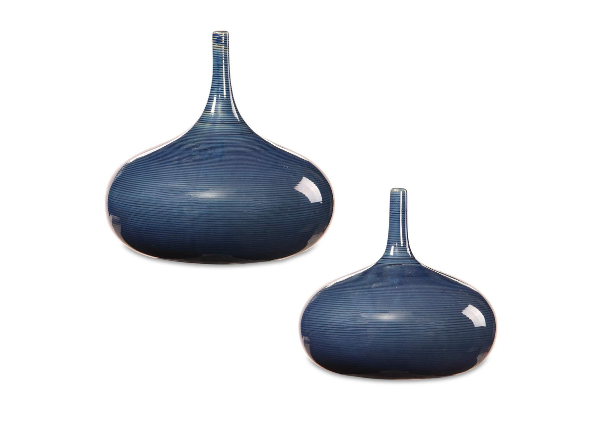 18988 Uttermost Zayan Blue Vases