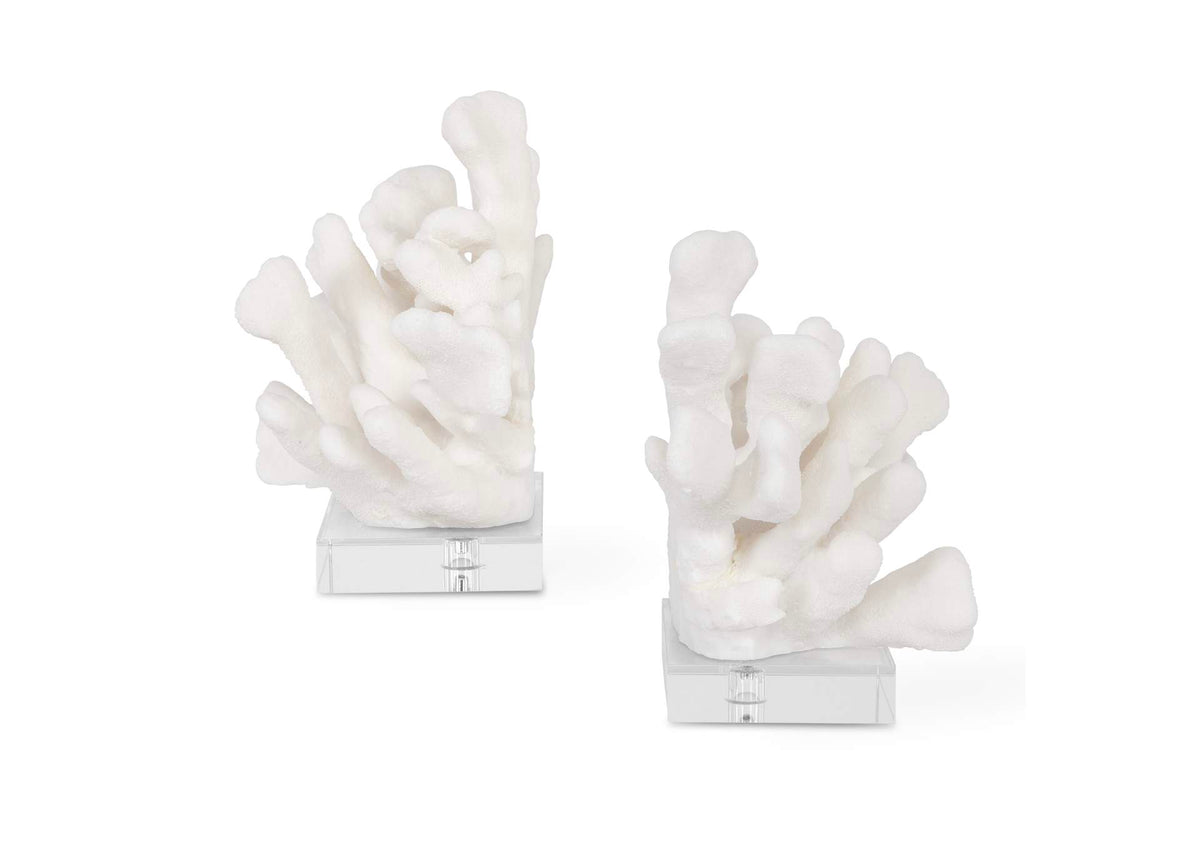 17549 Uttermost Charbel White Bookends, Set