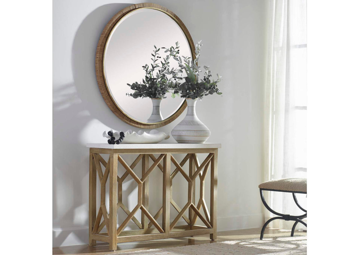 17965 Uttermost Ruffled Feathers Modern White Bowl