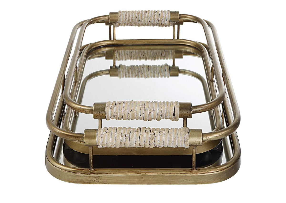 18014 Uttermost Rosea Brushed Gold Trays