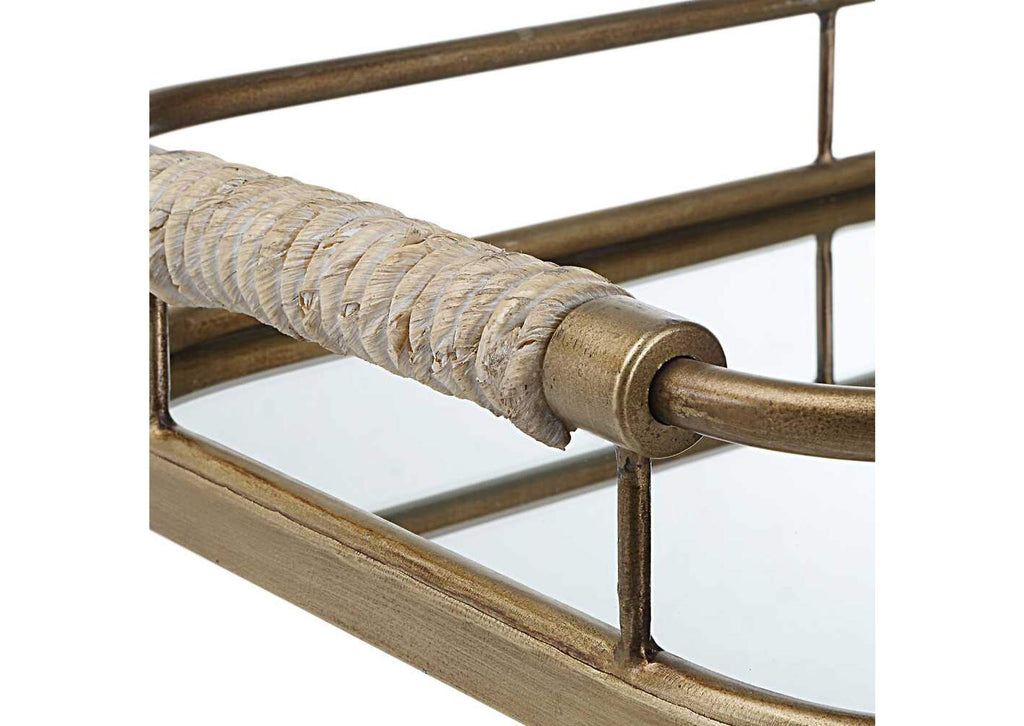 18014 Uttermost Rosea Brushed Gold Trays