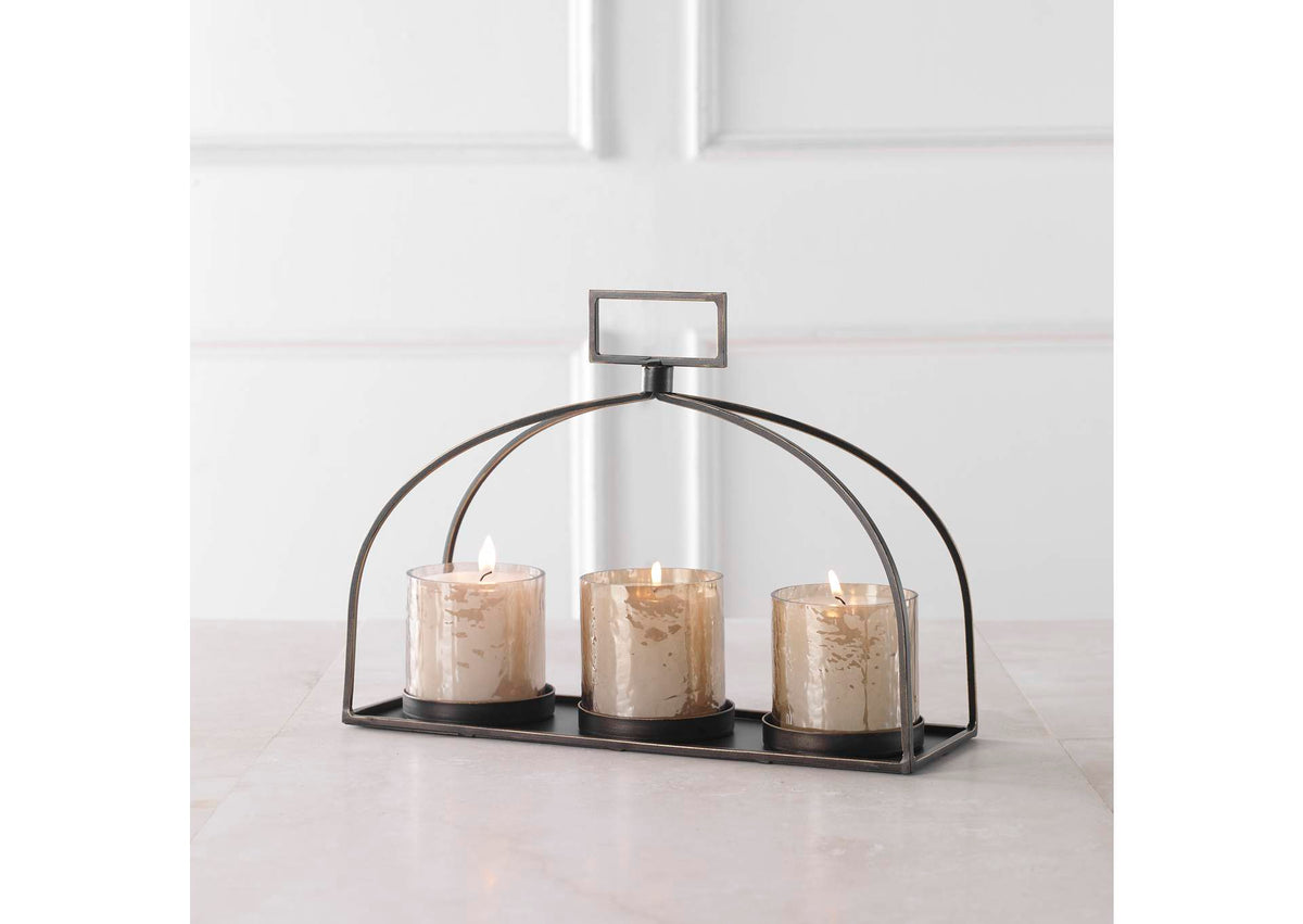 18040 Uttermost Riad Triple Candleholder