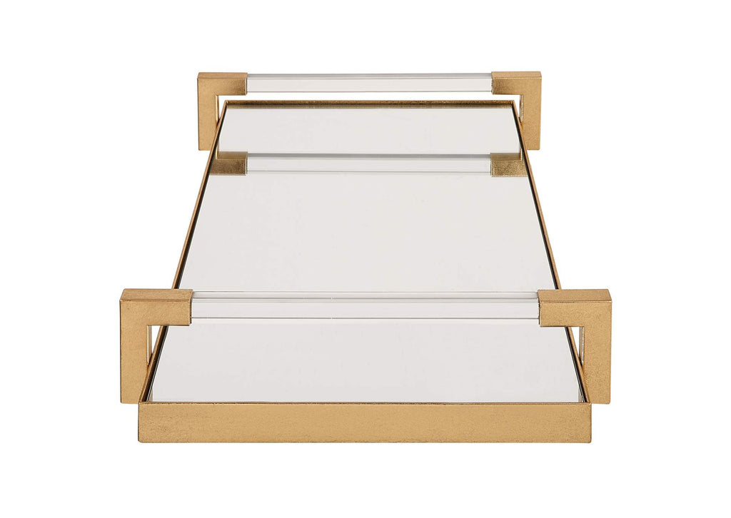 18083 Uttermost Deki Gold Mirrored Tray