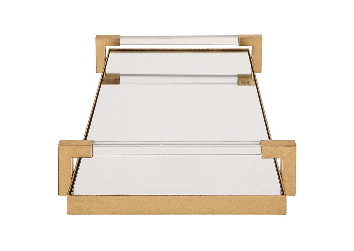 18083 Uttermost Deki Gold Mirrored Tray