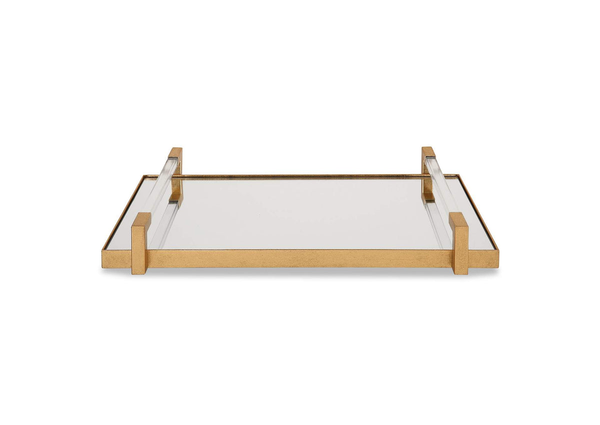 18083 Uttermost Deki Gold Mirrored Tray