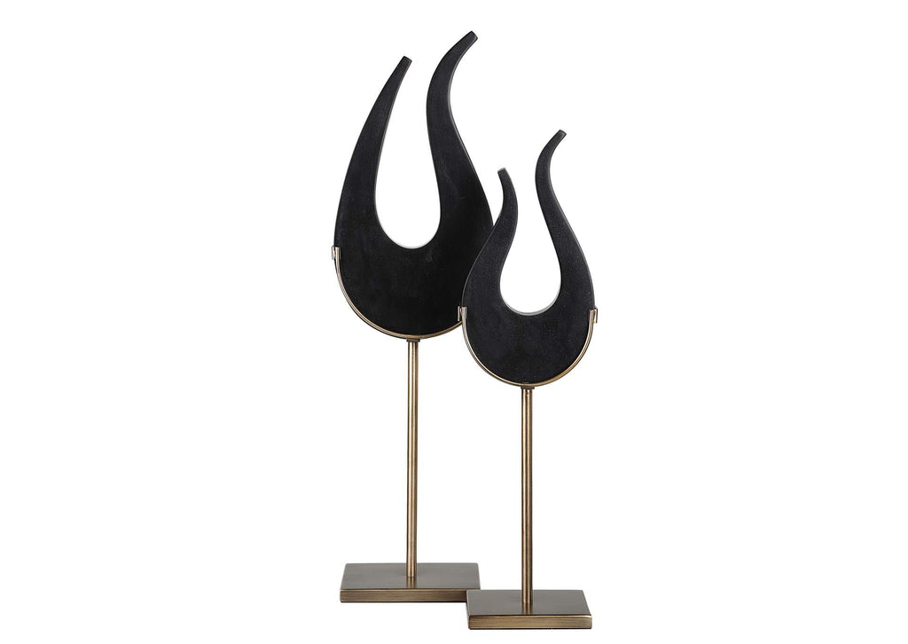 18136 Uttermost Black Flame Sculptures