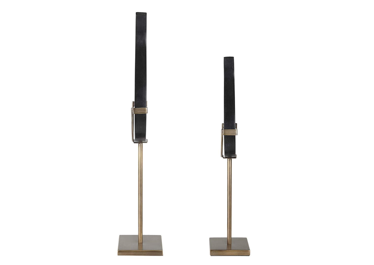 18136 Uttermost Black Flame Sculptures
