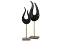 18136 Uttermost Black Flame Sculptures