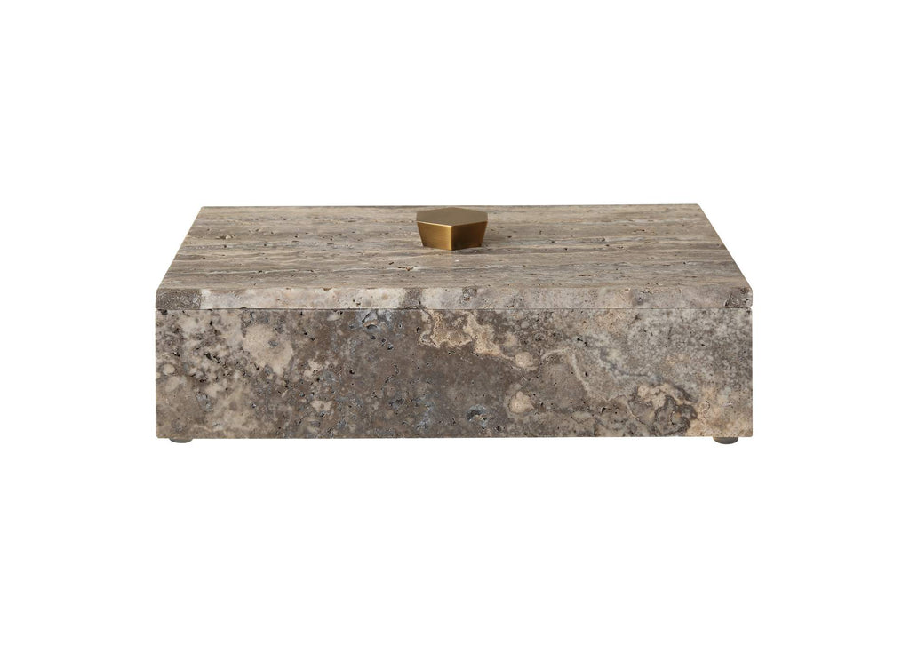 18153 Uttermost Griseus Travertine Stone Box