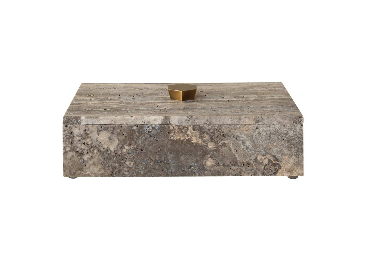 18153 Uttermost Griseus Travertine Stone Box