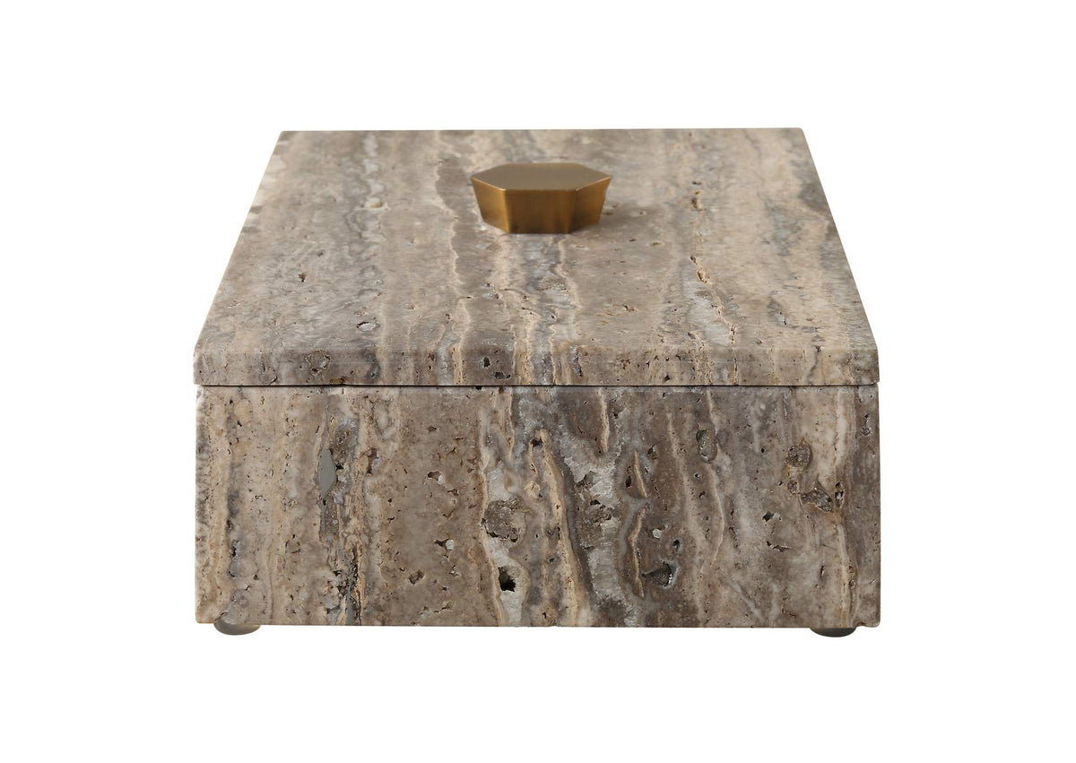 18153 Uttermost Griseus Travertine Stone Box