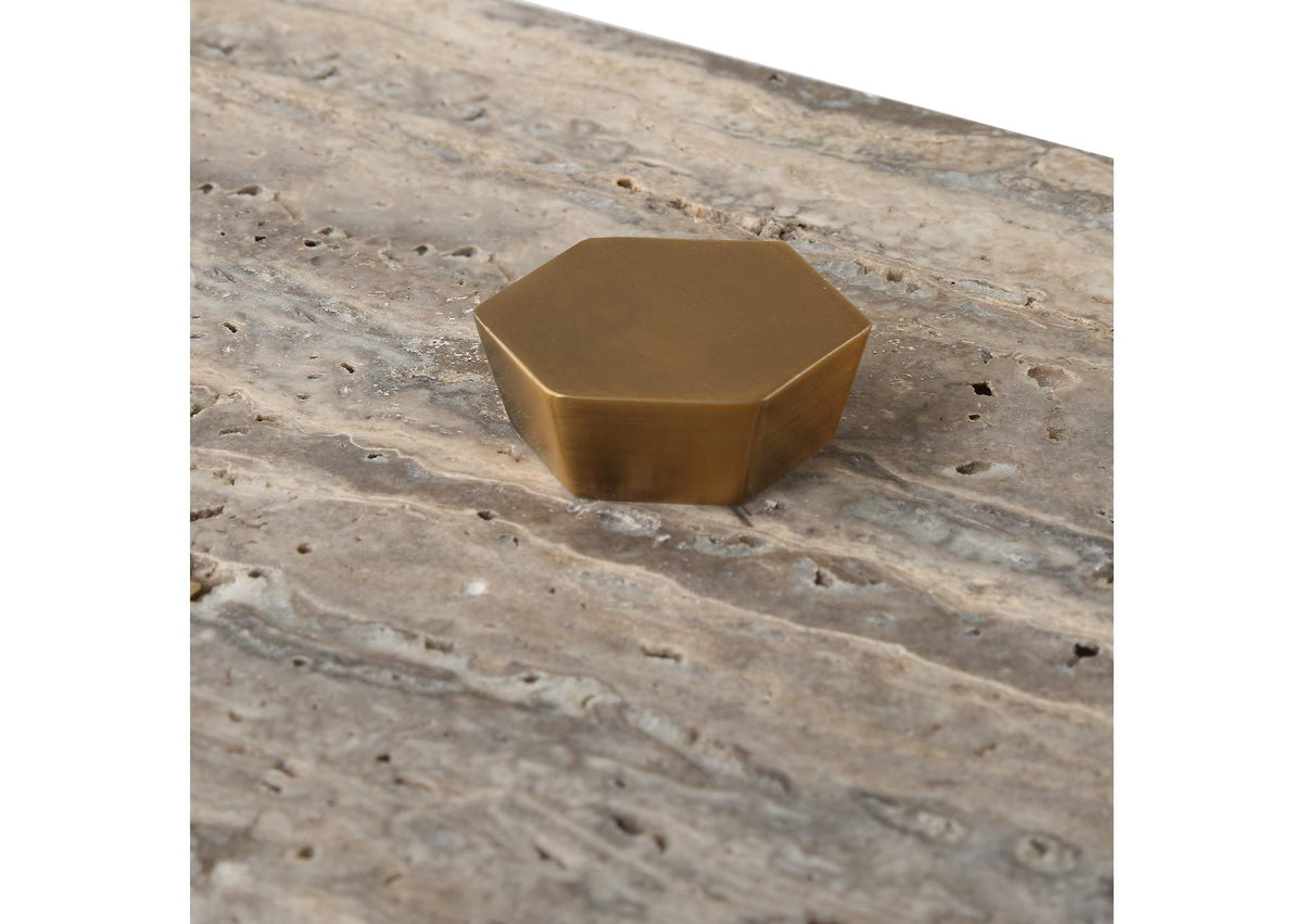 18153 Uttermost Griseus Travertine Stone Box