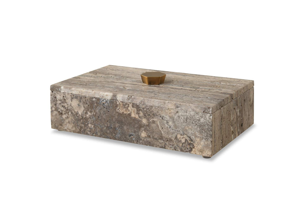 18153 Uttermost Griseus Travertine Stone Box
