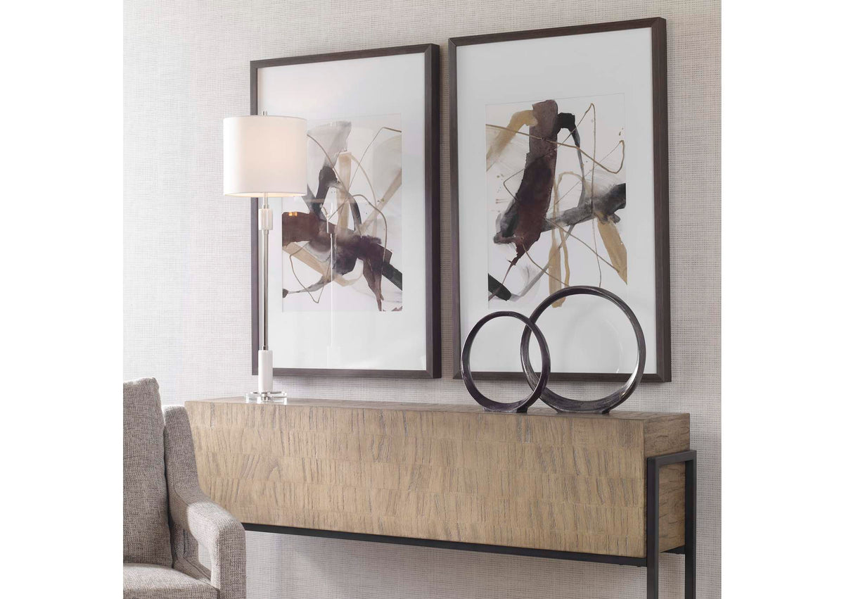 41440 Uttermost Burgundy Interjection Abstract Prints, Set