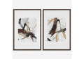 41440 Uttermost Burgundy Interjection Abstract Prints, Set