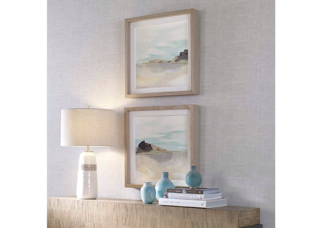 41445 Uttermost Glacial Coast Framed Prints, Set