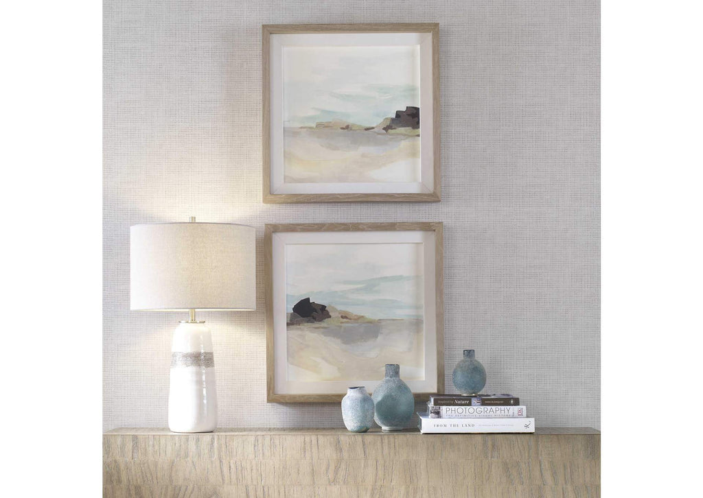 41445 Uttermost Glacial Coast Framed Prints, Set