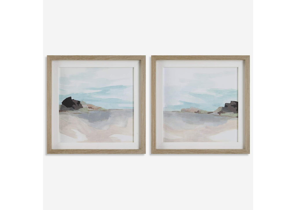 41445 Uttermost Glacial Coast Framed Prints, Set