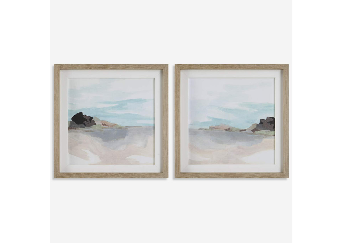 41445 Uttermost Glacial Coast Framed Prints, Set