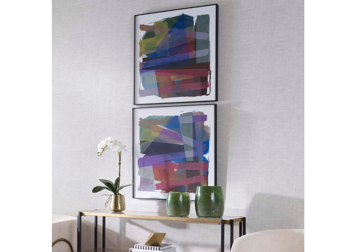 41449 Uttermost Vivacious Abstract Framed Prints, Set