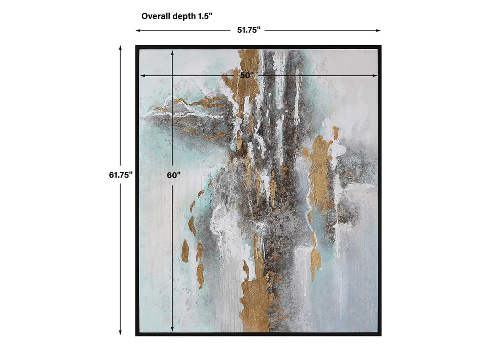 41462 Uttermost Mountain Mist Hand Painted Canvas