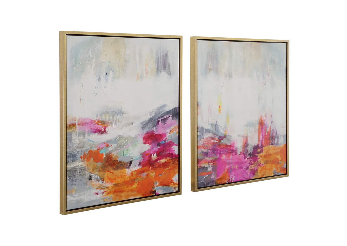 32296 Uttermost Color Theory Framed Abstract Art Set