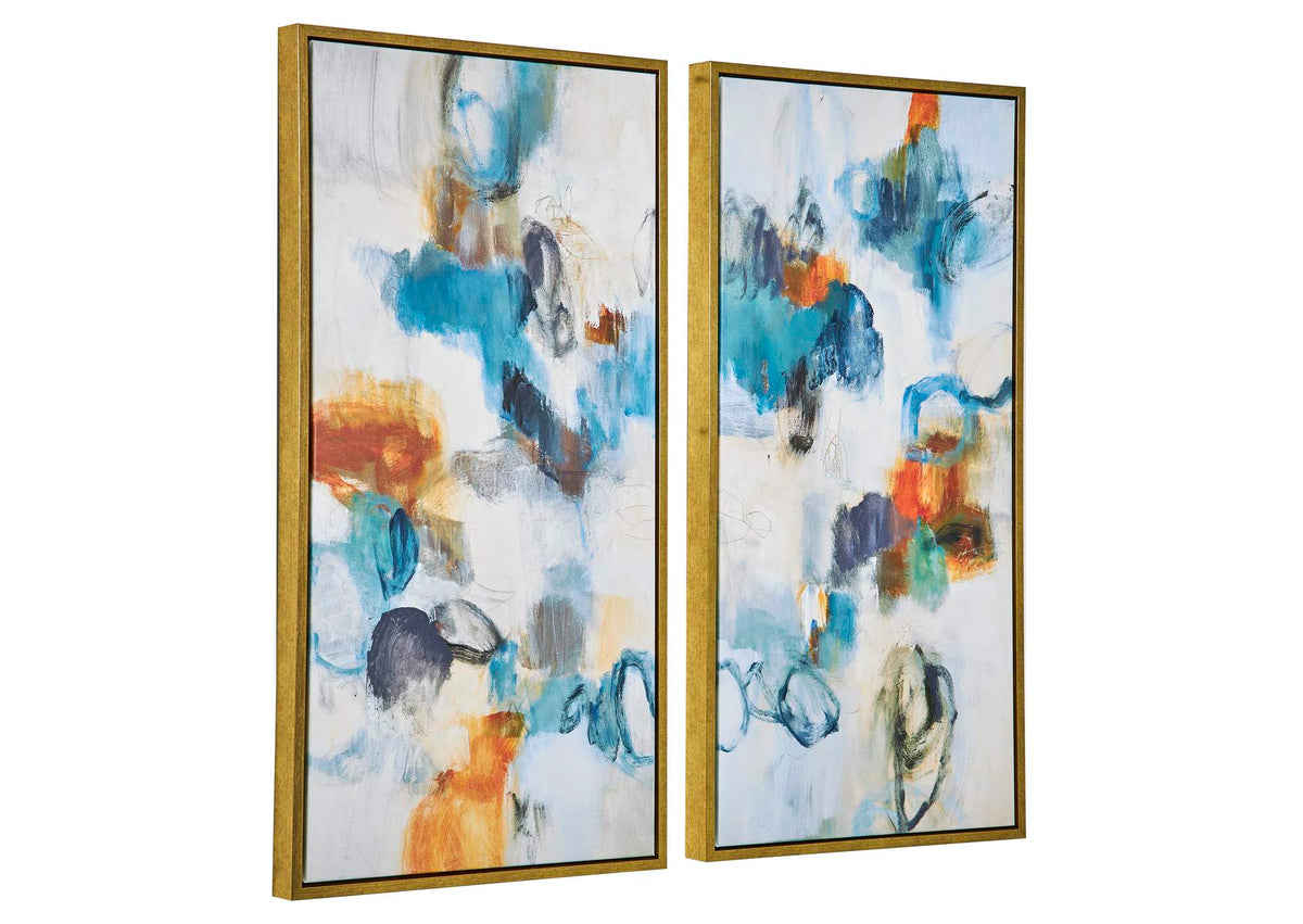 32325 Uttermost Casual Moments Framed Abstract Art, Set