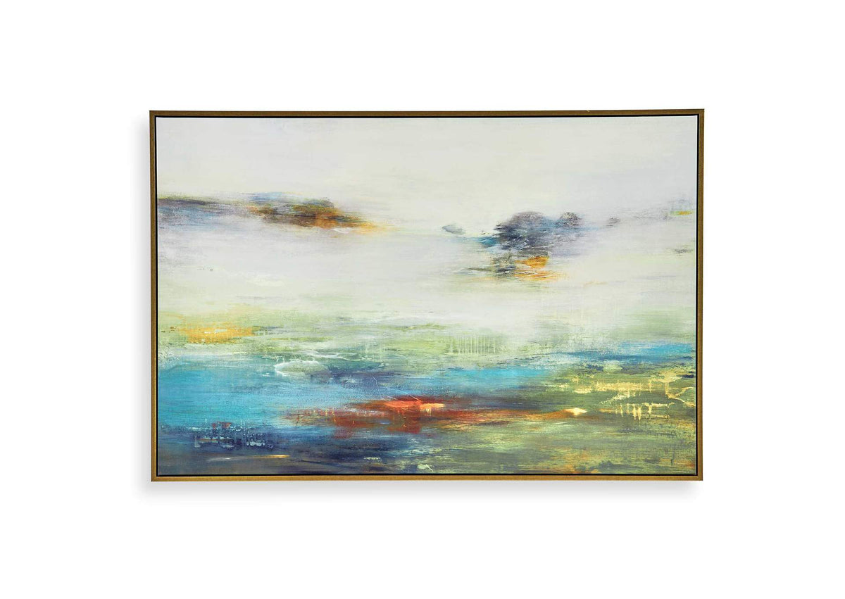 32326 Uttermost Textured Land Framed Landscape Art