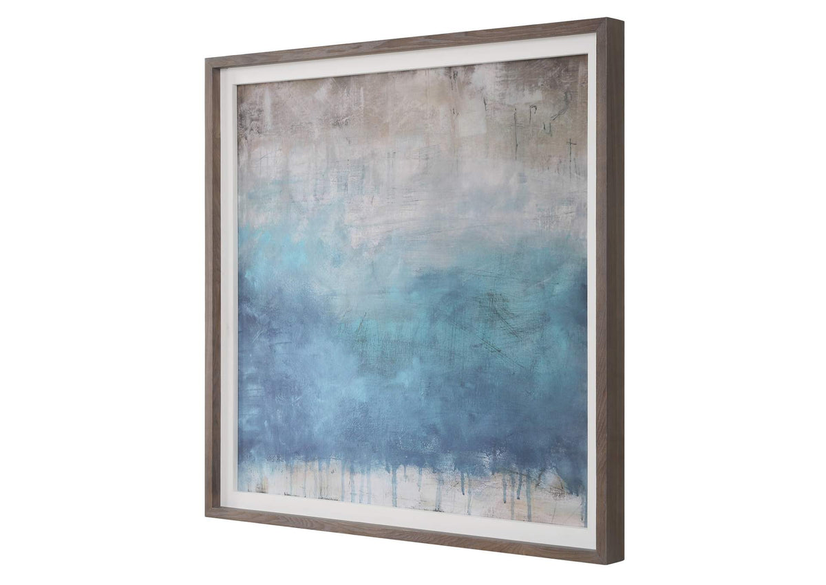 32346 Uttermost Serenity Paused Framed Abstract Print
