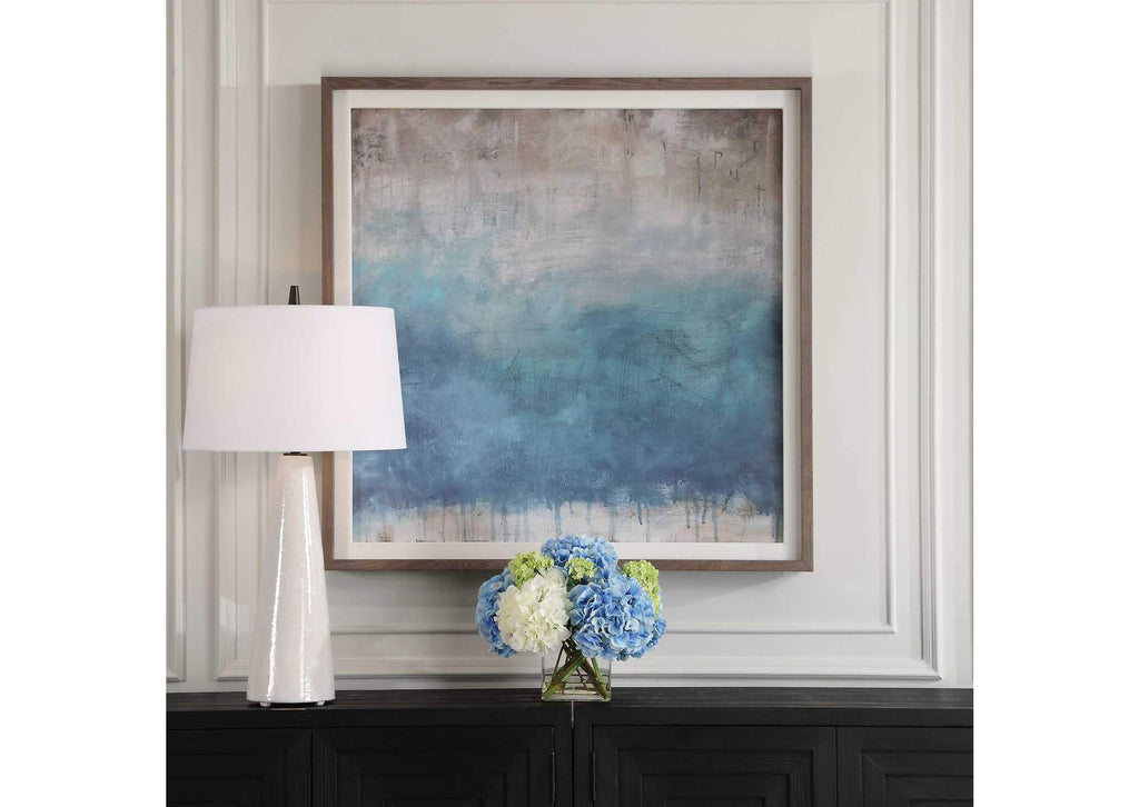 32346 Uttermost Serenity Paused Framed Abstract Print
