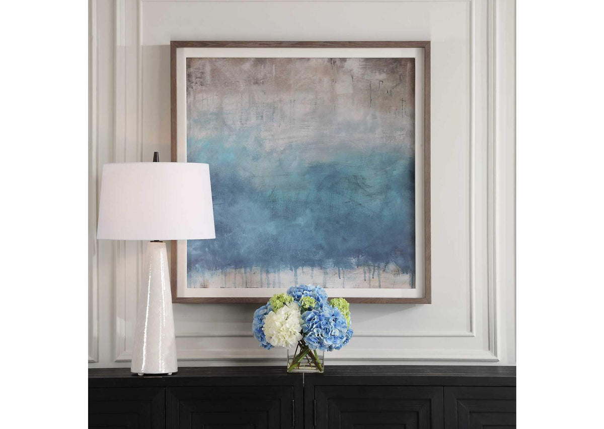 32346 Uttermost Serenity Paused Framed Abstract Print