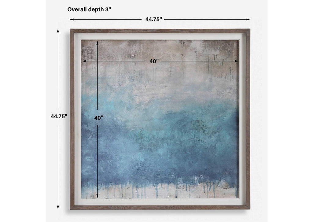 32346 Uttermost Serenity Paused Framed Abstract Print