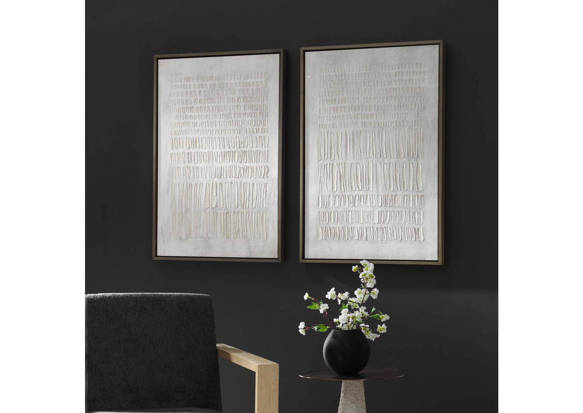 32395 Uttermost Social Theory Framed Canvases Set