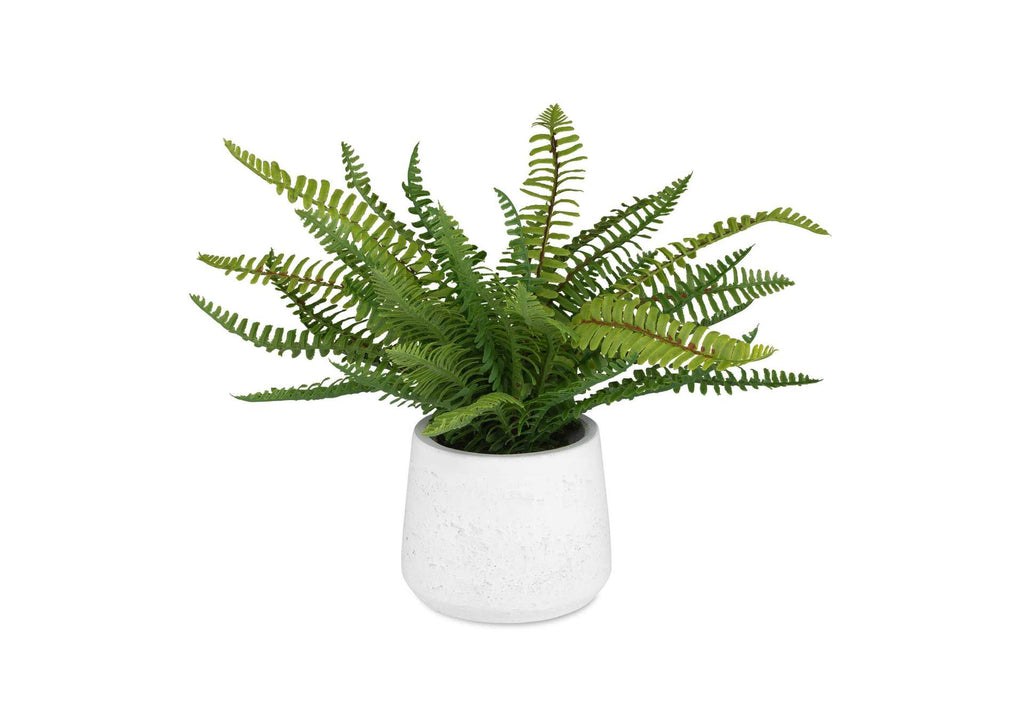 60238 Uttermost Boston Fern In White Ceramic Pot