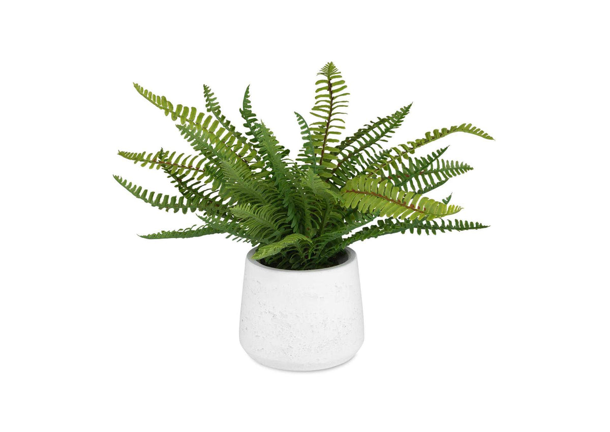 60238 Uttermost Boston Fern In White Ceramic Pot
